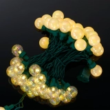 Customizable G25 LED Globe String Lights - 25/35/50CT Iridescent Crystal Glass, UL Certified, Direct from the Manufacturer for Magical Christmas Decor (4)