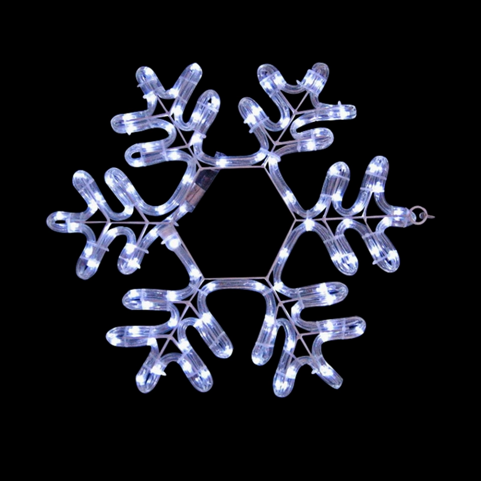 Customizable LED Snowflake Decoration - Dazzling Ice Flake Rope Light Design for Retail & Outdoor Holiday Displays Customizable LED Snowflake Decoration - Dazzling Ice Flake Rope Light Design for Retail & Outdoor Holiday Displays