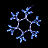 Enchanting Blue LED Snowflake Light Sculpture - Customizable, Energy-Efficient Display from a Leading Decor Manufacturer (3)