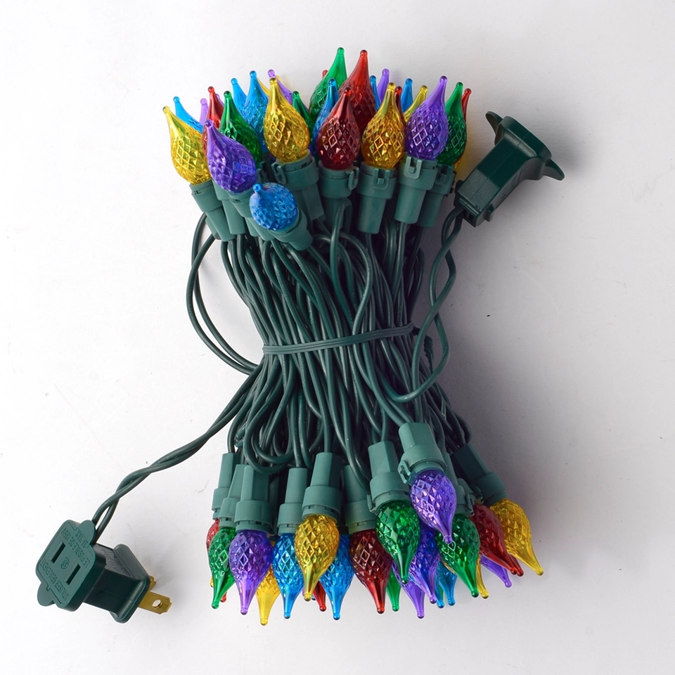 Custom-Built 35CT/50CT/70CT C3 LED Christmas String Lights - Diverse Color Options for Bulk Commercial Orders (3)