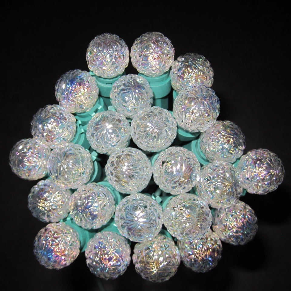 Customizable G15 LED Globe String Lights - Diamond Cut Glass, Multiple Counts (35/50/70), Direct from the Factory for a Bright Christmas (2)