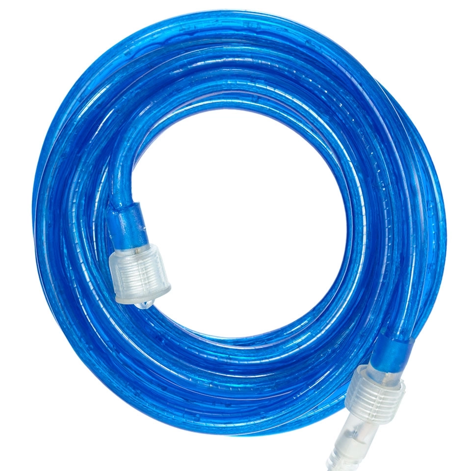 Blue LED Rope Lights - Commercial-Grade Exterior Rope Lighting, Heavy-Duty Outdoor Use, Perfect for Merry Christmas Illumination (2)
