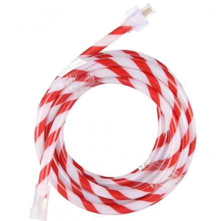 Candy Cane Red and White Rope Lights - Super Bright LED, Chasing Light Effect, Waterproof for Festive Outdoor Decor Candy Cane Red and White Rope Lights - Super Bright LED, Chasing Light Effect, Waterproof for Festive Outdoor Decor