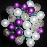 Custom G15 Multi-Color LED Christmas String Lights with Pearlized Berry Glass Bulbs - 35/50/70 Count from a Specialist Globe Light Factory (3)