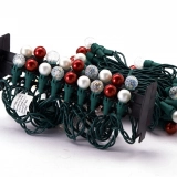 Custom G15 Multi-Color LED Christmas String Lights with Pearlized Berry Glass Bulbs - 35/50/70 Count from a Specialist Globe Light Factory (6)