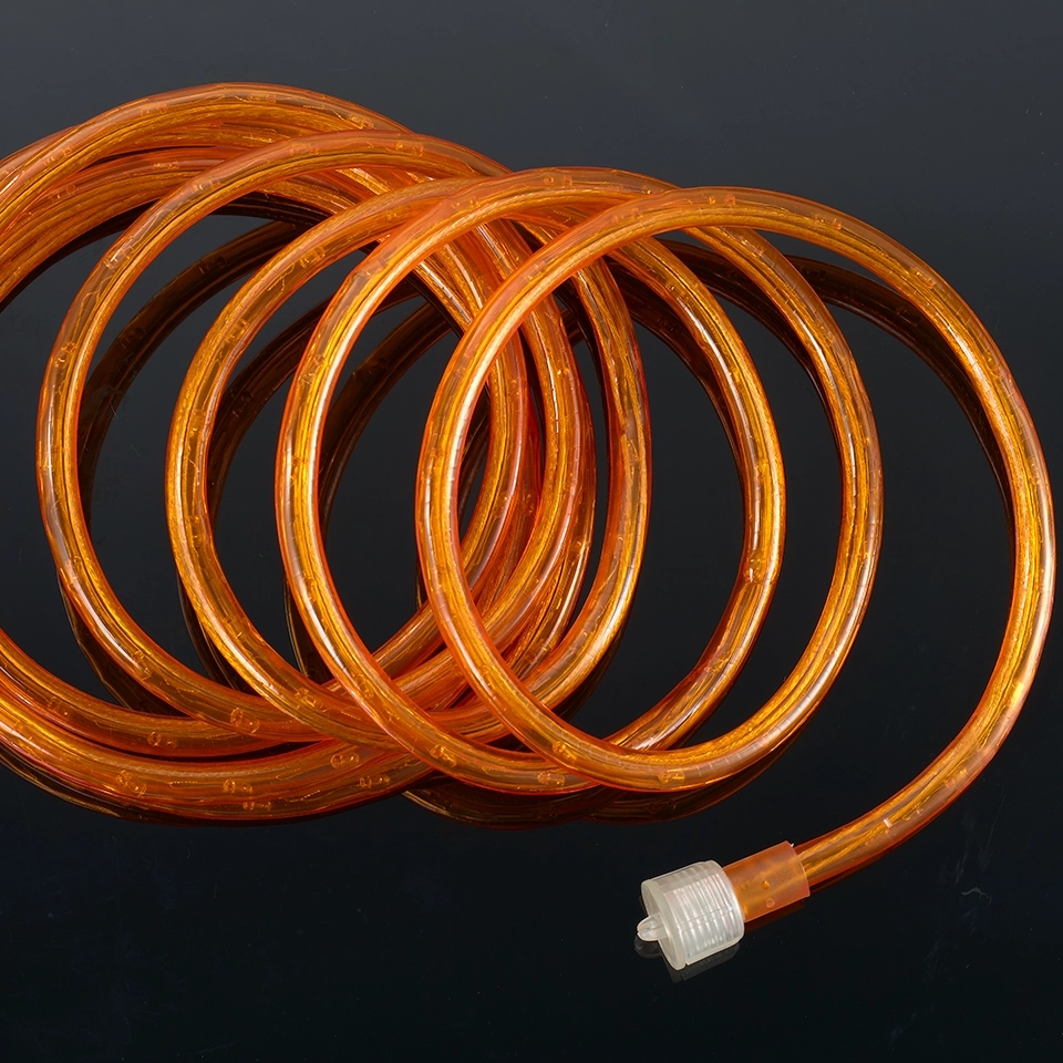 Outdoor Incandescent Rope Lights - Vibrant Orange Rope Lighting for Festive Christmas Tree Ambiance - Durable 3/8" Rope Light (4)