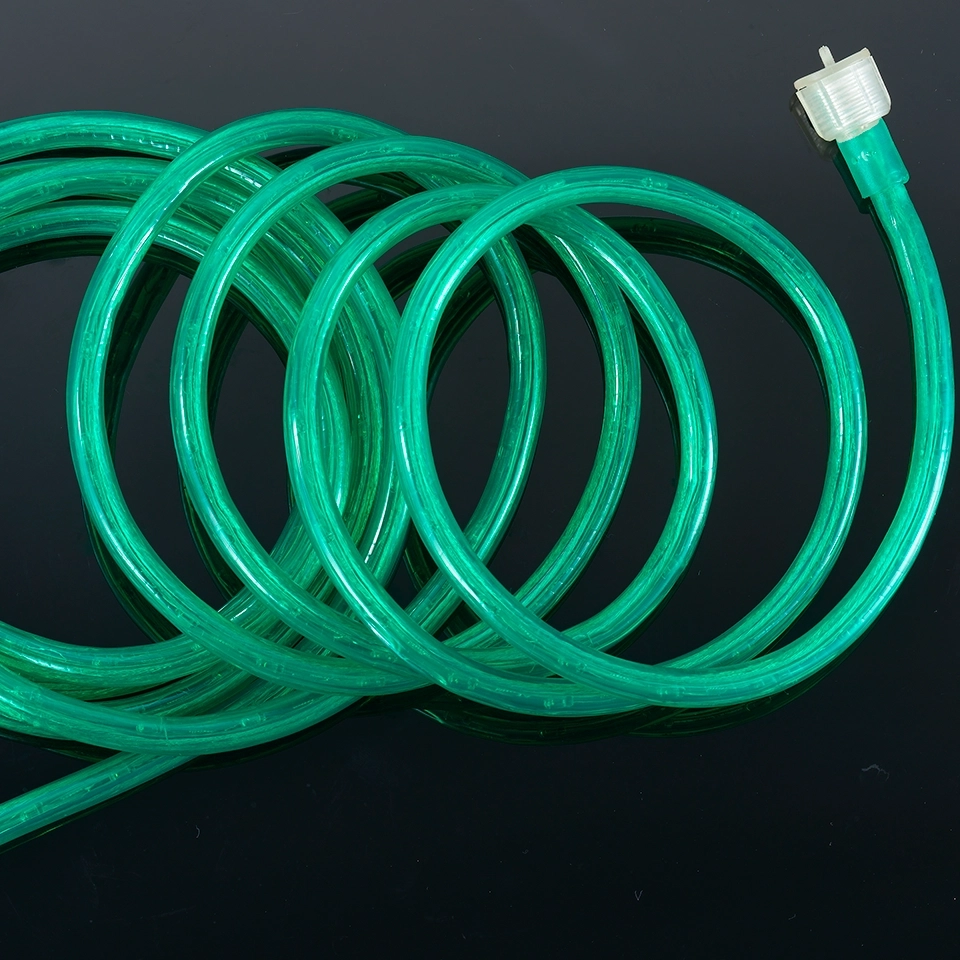 Indoor LED Rope Lights - Lush Green Christmas Rope Lighting, 3/8" 120V - Durable, Waterproof for Pool and Holiday Decor (4)