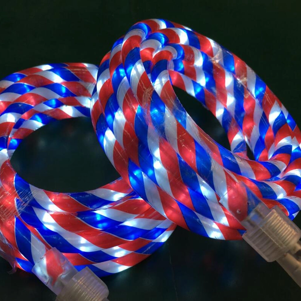 Patriotic Red, White, and Blue LED Rope Lights - 18 ft Connectable and Customizable Round Rope Lighting for Celebratory Decor (3) Patriotic Red, White, and Blue LED Rope Lights - 18 ft Connectable and Customizable Round Rope Lighting for Celebratory Decor (3)